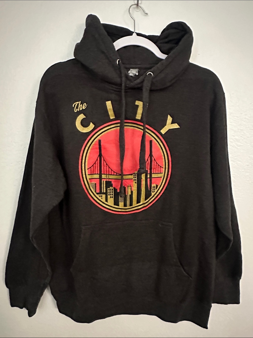 The City Graphic Hoodie Special Edition - Black with Red & Gold Logo unisex